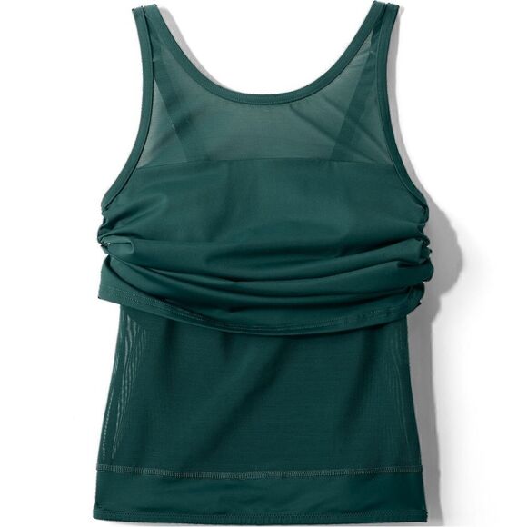 Land's End plus Standard size Tankini high neck power mesh soft Balsam Various - Picture 4 of 9